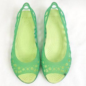 CROCS Isabella green jelly sandals